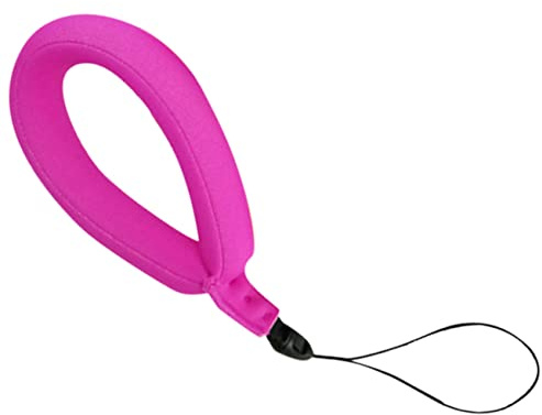 TINEASUR 2 Pièces dragonne de flottaison pour Appareil Photo lanière de téléphone Portable dragonne Pratique Camera Security Plongee sous Marine Flotteur de caméra extérieure Néoprène Rosy