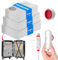 Vacbird - 15 sacchetti sottovuoto per vestiti con pompa elettrica USB (5 x 40 x 40 cm/5 x 40 x 50 cm/5 x 40 x 60 cm) riutilizzabili, articoli essenziali per il viaggio, da zaino