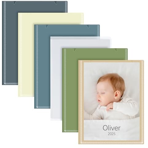 Vienrose Fotoalbum 10x15 6er Set Einsteckalbum 52 Fotos Selbstgestalten | Morandi Farben, Säurefreie Hüllen, Transparente Seiten, Urlaub Hochzeit Familie, Geschenkidee