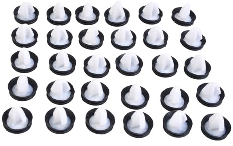 30 clips de garniture de passage de roue Clips pour baguettes extérieures et baguettes de pare-chocs Compatible avec Berlingo C2 C3 C4 C5 Movano Clio Kangoo Megane 7703077469