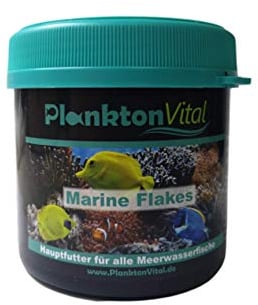 PlanktonVital Marine Flakes Premium Fischfutter 500 ml – Alleinfutter für Meerwasser Zierfische – natürliche Farbenpracht, Vitalität & optimale Verdaulichkeit – hochwertiges Aquarium Flockenfutter