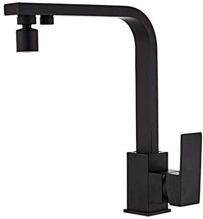 3-Wege-Wasserfilter-Wasserhahn, Küchenarmaturen, 3-in-1-Mischbatterie für Küchenspüle, Schwarz, Warm- und Kaltwasseraufbereitung, Messing, Direkttrinken, Multi-Mode-Filter-Spültischarmatur