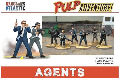 Wargames Atlantic, Pulp Adventure - Agents, 28 mm Hartplastik-Figuren
