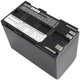 Battery for Canon XH A1, 7.4V, 6600mAh, Li-ion