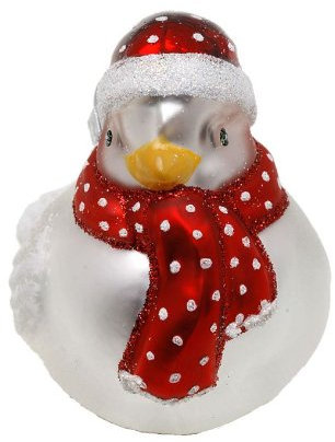 Hamburger Weihnachtskontor - Außergewöhnlicher Christbaumschmuck -Vogel Schnee-Vogel