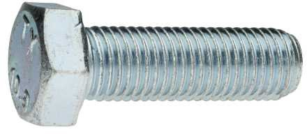 Reidl Sechskantschrauben mit Gewinde bis Kopf 12 x 40 mm DIN 933 10.9 galv. verzinkt farblos 10 Stück