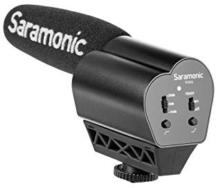 Saramonic - Microfono VMIC per fotocamere/videocamere DSLR, nero