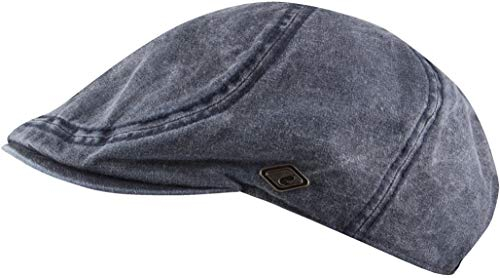 Feinzwirn Quebec Flatcap - Schiebermütze Schildmütze im Jeanslook - Schirmmütze
