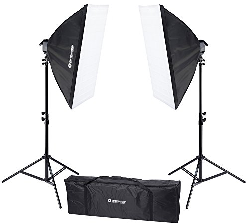 Bresser Tageslicht-Set mit Lampenstativ und Lampe, 2250W, schwarz