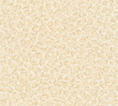 A.S. Création VERSACE WALLPAPER Vliestapete Vasmara Luxustapete mit Leopardenmuster 10,05 m x 0,70 m beige creme metallic Made in Germany 349024 34902-4