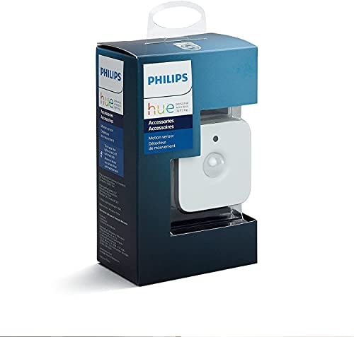Philips Hue Intelligent Indoor Motion Sensor, Smart Home Wireless Lighting Accessory, App Controlled, White