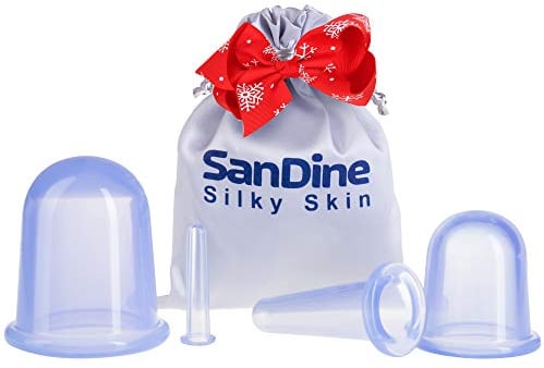 Schröpfen Therapie-Set - Schröpfkopf-Therapieset für das Gesicht - Cupping Therapy Set for Face - Gesichtsschröpfkopf Sets - Anti Cellulite Silikon-Schröpfkopf von Sandine