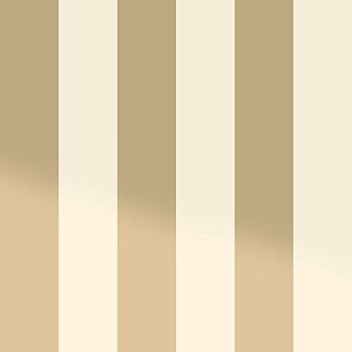 Holden Decor Statement-Tapete, Dillan-Streifen, Creme / Gold, Full Roll
