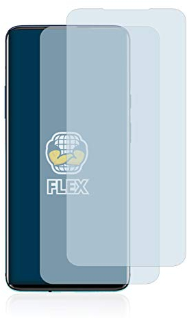 BROTECT 2 Stück Full-Cover Schutzfolie für OnePlus 7T Pro Full-Screen Displayschutz-Folie [3D Curved, Anti-Fingerprint, Kristall-Klar]