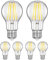 ledscom.de 6 Stück E27 LED Leuchtmittel, A60, weiß (4000 K), 7,3 W, 1020lm, 3-Stufen-Dimmer