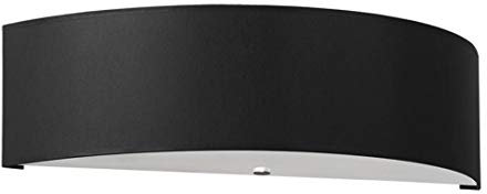 Sollux Wandleuchte SKALA Up & Downlight schwarz L: 45, B: 12, H: 15, Fassung E14, dimmbar