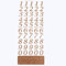 15mm Glitter / Diamante Number Stickers - Self Adhesive Birthday Card Embellishments (Rose Gold Glitter Script)