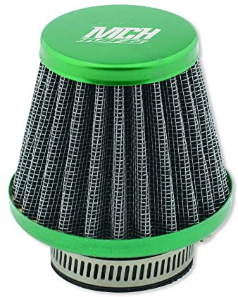 MCHMFG Filtro dell'aria per moto, 38 mm, per SSR 110 cc 125 cc Coolster CRF Dirt Pit Bike GY6 50 cc scooter ciclomotore QMB139 parti del motore (verde)