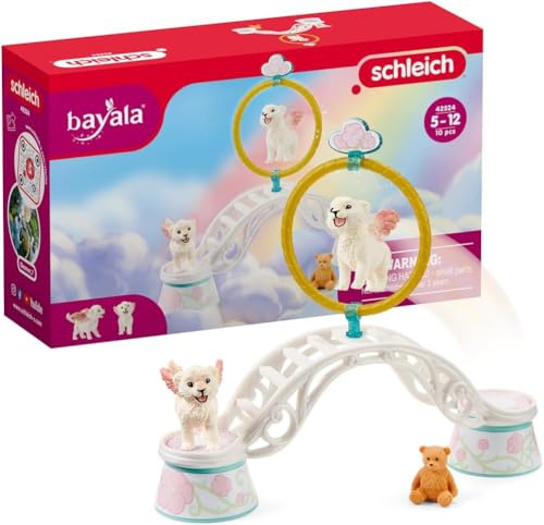 Schleich BAYALA | Training für geflügelte Babylöwen 42524 | 10 Teile | Spielset ab 5 Jahren | Set mit Figuren, vielen Funktionen und zahlreichem Zubehör | magische Sammelfiguren
