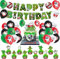 Geburtstag Luftballons Luftballons Alles Gute zum Geburtstag Banner Kuchen Topper Dekorationen für Themenpartys Zubehör