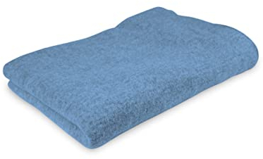 Ehrenkind® Walkdecke | Wolldecke Schurwolle | Babydecke | Kuscheldecke | Bio-Wolle & Bio-Baumwolle | Outdoor Decke | Blau 90x110cm