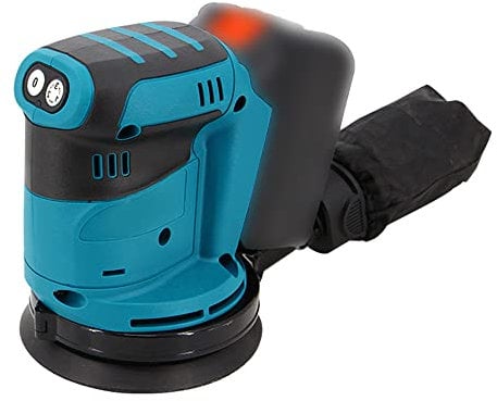 Irfora 125mm Brush Motor Cordless Orbital Sander Wood Grinder Electric Car Polisher Multifunctional Wood Metal Waxing Polishing Grinding Sanding hine 3 Speed for Makita 18V Battery