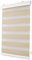 Deco4Me Premium Klemmfix Doppelrollo mit Kassette (Creme, 80 x 150 cm) - lichtdurchlässig & Blickdicht - Duo Vario Rollo für Fenster ohne Bohren (Stoffbreite 76 cm)