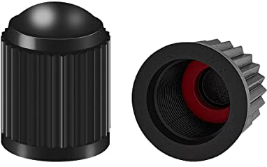 CGEAMDY 30 Stück Ventilkappen Auto, Fahrrad Ventilkappen Mit Dichtung, Universal-Reifenventildeckel, Reifenventildeckel aus Kunststoff, Stabilen Reifendruck für Auto, PKW, SUV, Motorrad (Schwarz)