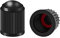 CGEAMDY 30 Stück Ventilkappen Auto, Fahrrad Ventilkappen Mit Dichtung, Universal-Reifenventildeckel, Reifenventildeckel aus Kunststoff, Stabilen Reifendruck für Auto, PKW, SUV, Motorrad (Schwarz)