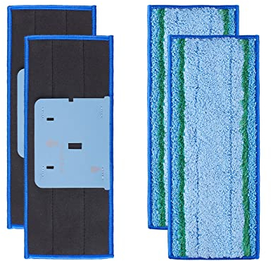 AnDongo 4 Pack Mop Pad for iRobot Braava Jet M6 Ultimate Robot Mop, Upgraded M6 Wet Mopping Pad, Washable Microfiber Replacement Cleaning Pad