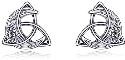 YFN Orecchini celtici da donna in argento Sterling Orecchini a perno in argento Sterling Gioielli Regali