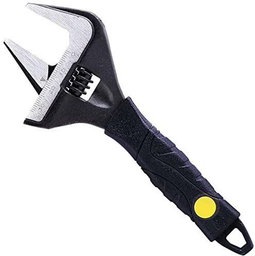 Zeguard 6 inch Adjustable Spanner, 34mm Wide Jaw Opening Adjustable Wrench, 165mm Plumbing Tools Set for Plumbers