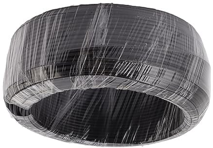 Aatraay Alambre de aluminio para bonsái, alambre de entrenamiento para árbol bonsái, 500 g, color negro, para horticultura de jardín (5 mm)