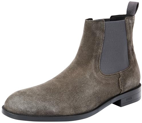 BOSS Herren Tayil_Cheb_sd Chelsea_Boot, Dark Grey, 42 EU (8 UK)