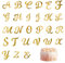 27 Stück Buchstaben Für Torte, Cake Topper Name Personalisiert, Selbstgemachter Tortendeko Name A-Z Acryl Buchstaben Tortendeko Gold Für Hochzeitstorten Dekorationen, Party, Geburtstag(Großbuchstaben)
