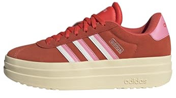 adidas Femme VL Court Bold Shoes, Bright Red/Bliss Pink/Cloud White, 40 EU