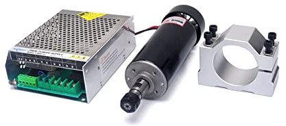 CNC-Spindelmotor-Kits CNC 500W Spindelmotor bürsten ER11 Futter DC Motor mit Schaltnetzversorgung 52 -mm -Halterung Klemme für CNC-Fräser-Gravierfräsmaschine