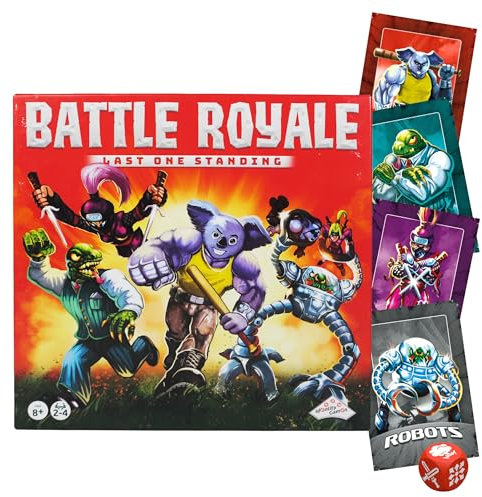 TOMY Battle Royale Board Game | Last One Standing Strategy Game | 2-4 Player Family Game for Kids and Adults Ages 8+ Years Old