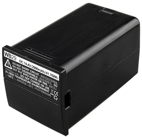 WB29A Lithium Battery Replacement For AD200Pro AD200 AD300Pro Flashing 14.4V 2900mAh Battery Pack Energy Supply WB29 Battery