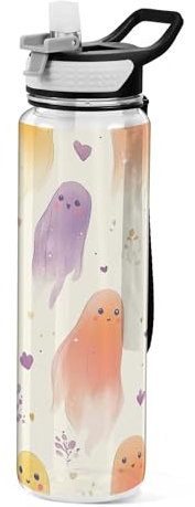 Sevdomey Bouteille d'eau avec couvercle à paille - Étanche - Pour sport de plein air, fitness, entraînement, voyage, 950 ml