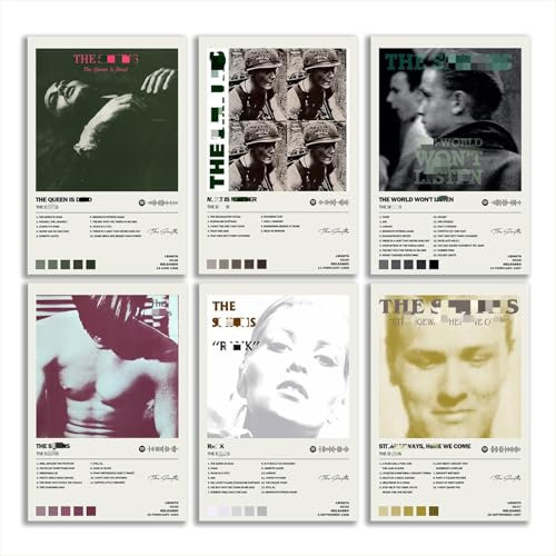 The Poster Smiths Album Cover Limited Edition Poster (6er-Set) ungerahmt 20 x 30 cm Raum ästhetisch scannbar Song Code Musikposter