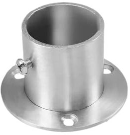 WANGSHAOWEI Flansch 2 stücke Rohr Armaturen Kleiderschrank Rohr Halterung 26mm 32mm 39mm 50,5mm Dia Wand Montieren Boden Stange Flansch Buchse Temperguss(SIZE2)