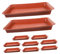 BAZEITFLOW 10pièces Coupelles Rectangulaires Plastique pour Plantes Saucisses De Drainage Robustes pour Intérieur Et Extérieur Idéales pour Bonsai Et Fleurs