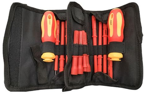 Comprehensive 18Piece Electrical Screwdriver Set for Mechanics Electricians Household Maintenance with Insulated Handle Insulated Screwdriver Set