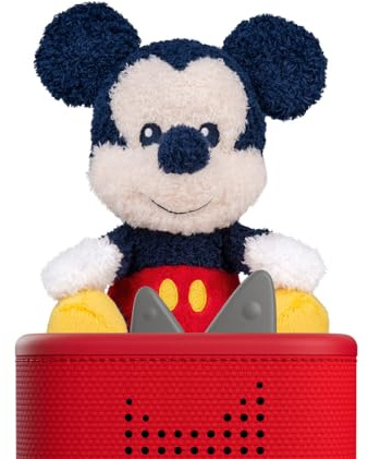 tonies Cuddle Disney Micky Maus, Weiche Plüsch-Hörfigur zum Kuscheln & Lauschen, 3 Vorlesegeschichten & Entspannungs-Klangreise, Ab 3 Jahren, ca. 30 Min.