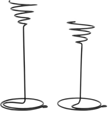 CLISPEED 2pcs Air Plant Stands Tabletop Planter Holders Made of Iron for Home and Office Decoration, Suitable for Crafts and Christmas Display, Black Air Rack Planter Stand Indoor