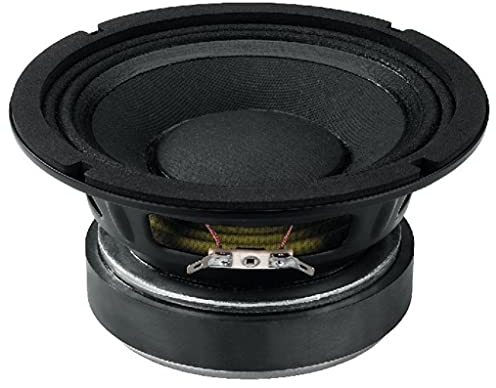 MONACOR SP-6/150PA PA-Mitteltöner, 100 Watt Nennbelastbarkeit und einer Impedanz von 8 Ohm, 6,5 Zoll, in Schwarz, 10.3180