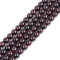 GEM-Inside Natural 6mm Red Garnet Round Gemstone Semi Precious Loose Beads for Jewellery Making 15''