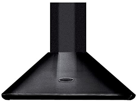 Rangemaster 70cm Chimney Cooker Hood - Black and Chrome