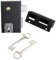 Jpm Sas SSA45130 Serrure Verticale à fouillot 1/2 Tour JPM 112x70 mm-Droite-347000-02-1A